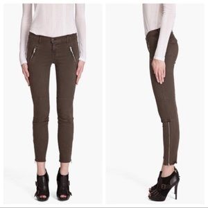 J BRAND Women's Agnes Moto-chic Jeans Gray 26